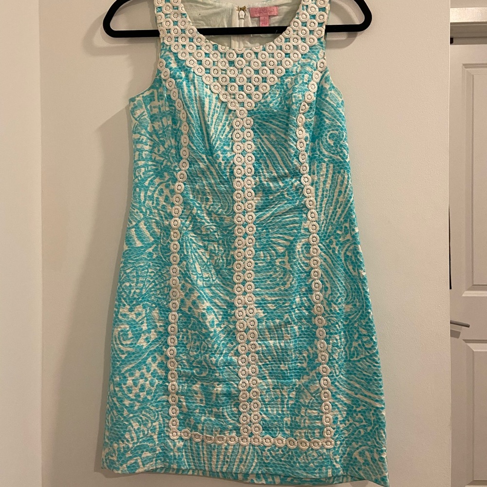 Lily Pulitzer blue and white dress